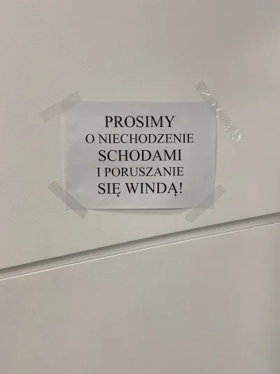 BrakNazwyUzytkownika - Stomatologia WUM, Warszawa 
Przy windzie widzisz komunikat ze ...