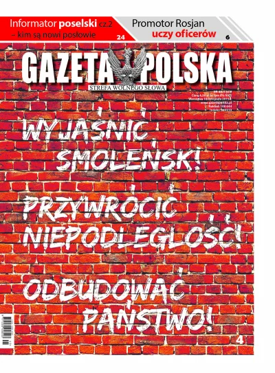 n.....m - Okładka "Gazety Polskiej" po wygranych przez pis wyborach parlamentarnych w...