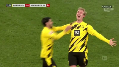 Minieri - Brandt, Borussia Dortmund - Hertha 1:0
#golgif #mecz #bvb #hertha #bundesl...