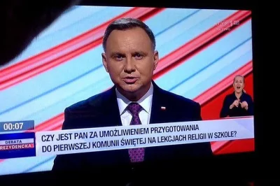 derek25 - Pamiętacie pierwszą debatę prezydencką ( w zasadzie drugą i równocześnie os...