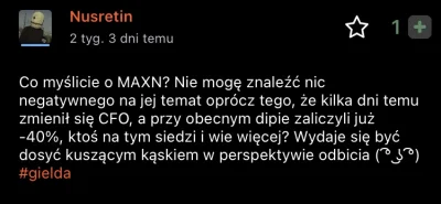 Nusretin - Kto wszedł jak o tym pisałem powinien być ładnie zarobiony, u mnie w tym m...