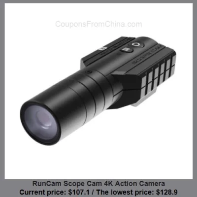 n_____S - RunCam Scope Cam 4K Action Camera dostępny jest za $107.10 (najniższa: $128...