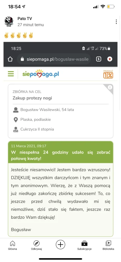 knur997 - Z pomocą pato niedługo uda się zebrać pieniądze na protezę nogi, menelu ucz...