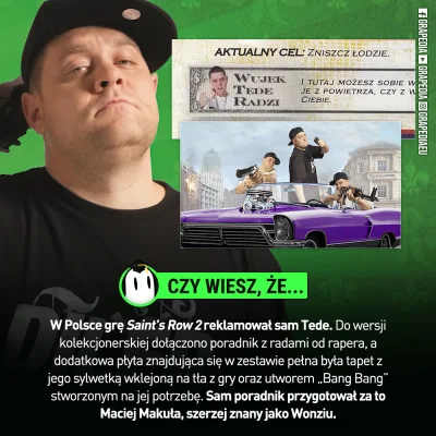 grapedia - Ciekawostka na wieczór. Wiecie, że do promocji Saints Row 2 w Polsce zatru...