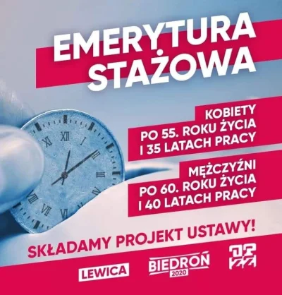 sildenafil - @mastergame1311 oto polska "równościowa lewica" w kwestii wieku emerytal...