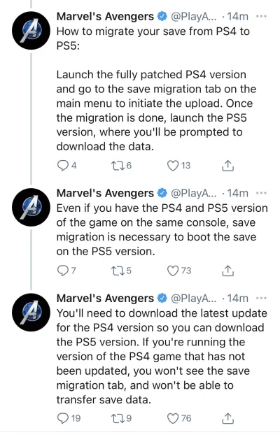 rowerek404 - Dla graczy w Avengersow załączam klarowny poradnik migracji z ps4 do 5. ...