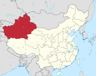 E.....0 - Xinjiang (pol. Sinciang) – prowincja Chin zamiezkiwana w większości przez U...