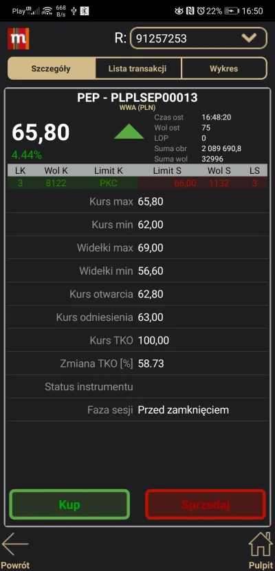 widmo82 - #pep #polenergia #gielda
Piękne TKO. Szkoda że to tylko zabawa