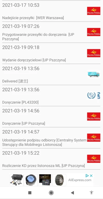 Sinafey - @AliPaczka o co chodzi? Paczka miała trafić do mnie do Poznania.. 
#tracki...