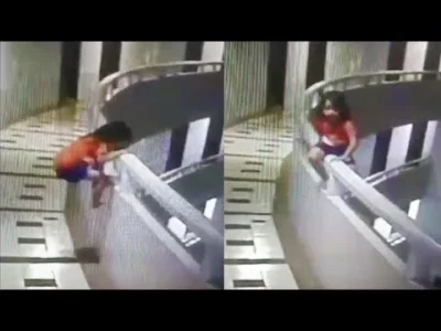 starnak - 5-letnia dziewczyna przeżywa upadek z balkonu hotelu na 11. piętrze podczas...