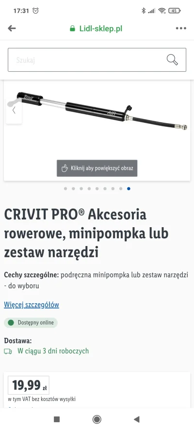 Cymerek - W Lidlu pompka z wężykiem za 20 złotych

https://www.lidl-sklep.pl/p/crivit...