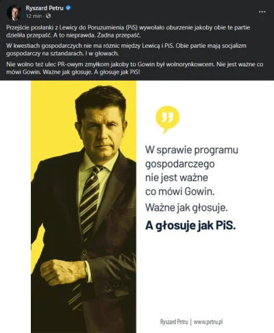 Herubin - Ech tęsknie za Petru. Jako szef partii był beznadziejny ale to był jedyny p...