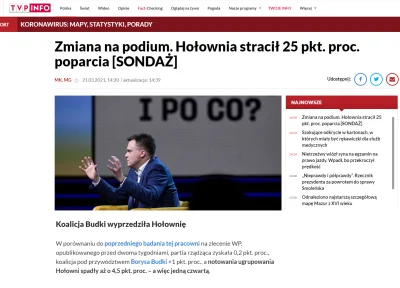 Imperator_Wladek - A wczoraj TVP INFO podało, że stracił 25 pkt. proc. poparcia ( ͡° ...