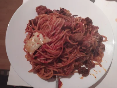 szyderczy_szczur - Kolacja do oceny
Odgrzewane spaghetti
#jedzenie #gotujzwykopem