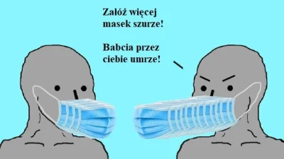 wojna - @polskabialoczerwoni: Załóż maseczkę! Chyba nie chcesz żeby dziecko przez cie...