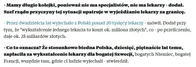 naciski - Odkąd weszliśmy do UE z Polski wyjechało 20 tys. lekarzy! Nie wiem czy ktok...