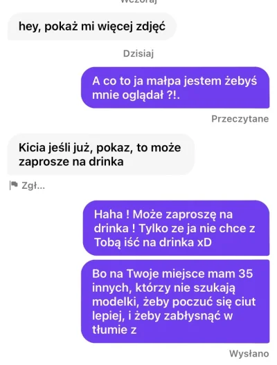 julia-jula - #badoo #tinder haha tego jeszcze nie było xD może jak mu wyślę więcej zd...