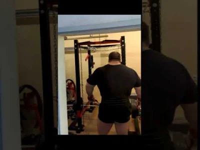 IntruderXXL - Kolejna wygrana bitwa :D 345kg x 1 rack pull sztanga o 17cm podwyższona...