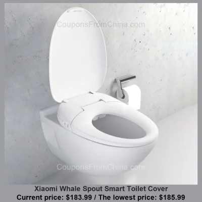 n____S - Xiaomi Whale Spout Smart Toilet Cover dostępny jest za $183.99 (najniższa: $...