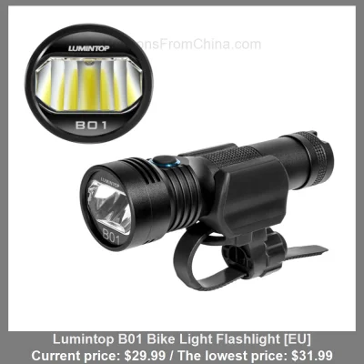 n____S - Lumintop B01 Bike Light Flashlight [EU] dostępny jest za $29.99 (najniższa: ...