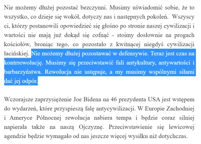 Tom_Ja - Bąkiewicz w newsletterze:
Nie możemy dłużej pozostawać w defensywie. Teraz ...