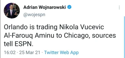 piotr-zbies - ROZPOCZYNAMY TRADE DEADLINE

Vuc leci do Chicago

#nba