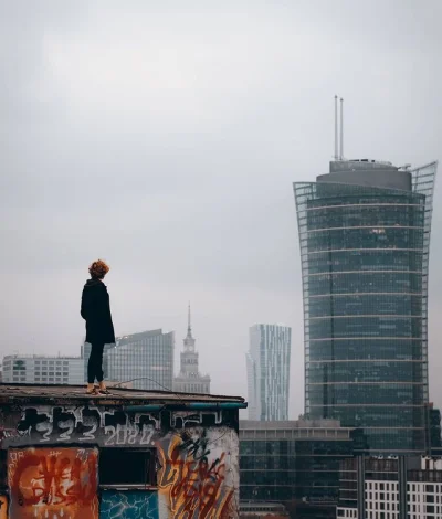 konradwelenc - Wybrałem się ostatnio na jeden z dachów warszawskich i zrobiłem kilka ...