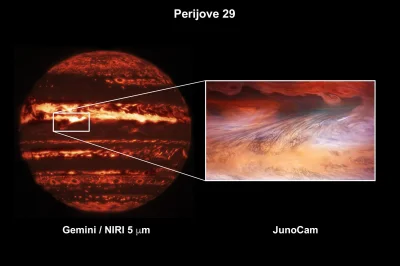 ntdc - Poniższa kompozycja zdjęć Jowisza ukazuje burzliwą strukturę jego atmosfery w ...