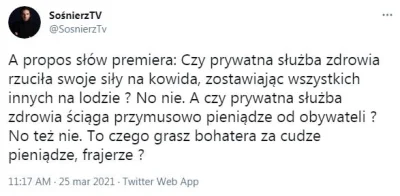 Gyonax - W tej sprawie Sośnierz ma całkowitą rację: