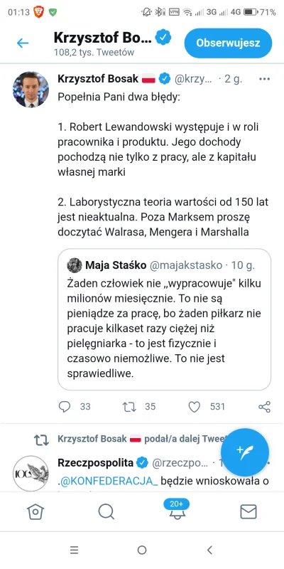 brednyk - Krzysztof Bosak zaorał feministkę pod flagą czarno fioletową. Jednak patrzą...