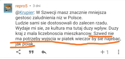 Krupier - @pianinka: ale jak to? Na vipok pe el mówio, że Szwed nie ma potrzeby wyjsc...