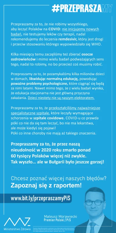 markee - TLDR numer 2, znowu szczera i prawdziwa infografika od Ministerstwa Zdrowia ...