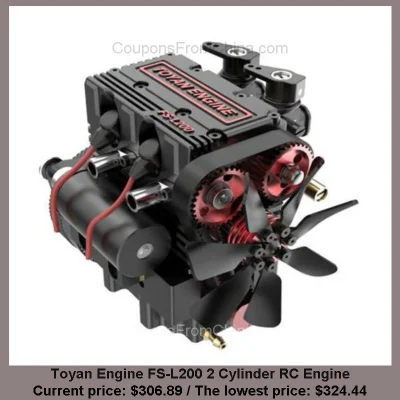 n____S - Toyan Engine FS-L200 2 Cylinder RC Engine dostępny jest za $306.89 (najniższ...
