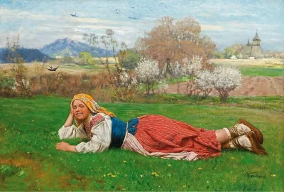 Papudrak - #sztuka #polska 

Antoni Kozakiewicz "Wiosna" 1900.