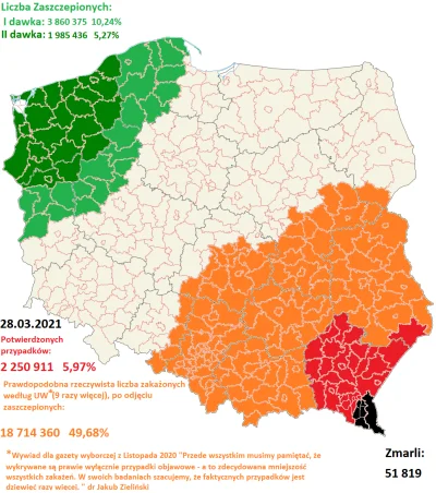 Cierniostwor - Koronawirusem zaraziło się już oficjalnie 2 250 991 osób w całej Pols...