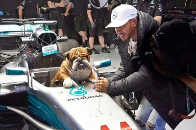 jelendaniel - Aby udowodnić, że oba bolidy są ruwne, Lewis Hamilton proponuje koledze...