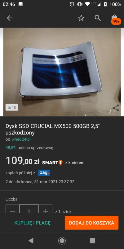 M4711 - Świetna okazja na #ssd, bierzcie póki są #pc