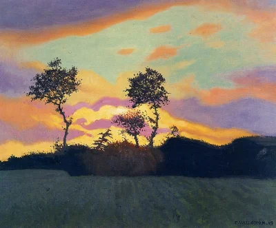 Borealny - Félix Vallotton, Landscape at Sunset, 1919.
#malarstwo #obrazy #sztuka #ar...