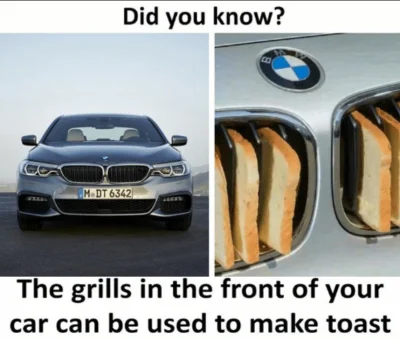 5P1NM315T3R - Podobno BMW ma tez funkcje "toster" za doplata.