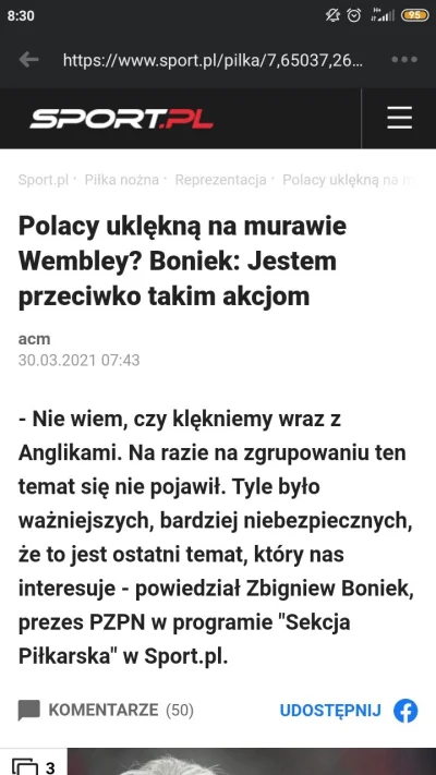 Fobiczek - Jakiś dzban ze sport.pl zapytał Bonka czy nasza reprezentacja będzie kleka...