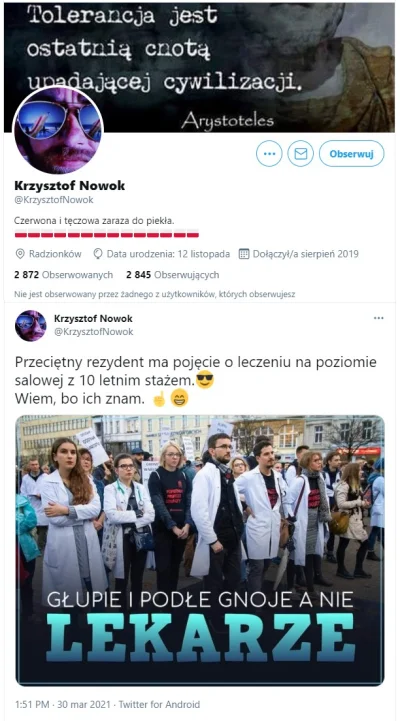 pokpok - Odwiedziłem dziś prawą stronę Twittera.

To jest dalszy ciąg dramatu

#b...