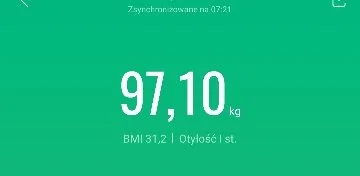 S.....u - Waga aktualna - 97.1kg
Waga 28.02 - 99.4kg
Waga 31.01 - 101.4kg
Waga 06.01 ...