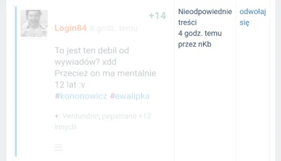 Login84 - Potężna Ewa Lipka miażdży małego gumofilca, który mentalnie zaczyna dopiero...