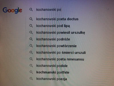 o__p - #kochanowski #poezja #google #internet #heheszki #humorobrazkowy #czarnyhumor ...