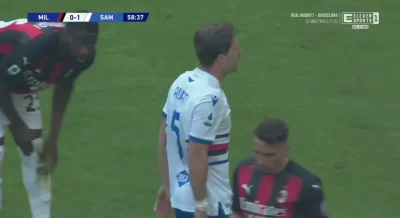 WHlTE - druga żółta kartka dla Adriena Silvy
#acmilan #sampdoria #meczgif #seriea #m...