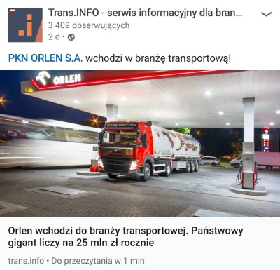 red7000 - Obajtek będzie mi olej woził. (￣෴￣)

#orlen #obajtek #transport #logistyka