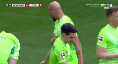 WHlTE - Wolfsburg 1:0 FC Köln - Josip Brekalo 
#wolfsburg #fckoln #Bundesliga #golgi...