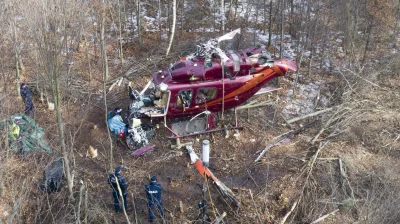 d.....0 - Śmigłowiec Karola Kani, Bell 429 po wypadku w Studzienicach, miał wylatane ...