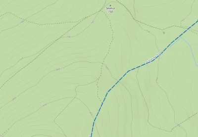 smokzabojcaludzi - czym są te przerywane linie np wokół szczytu Skalnica na #mapatury...