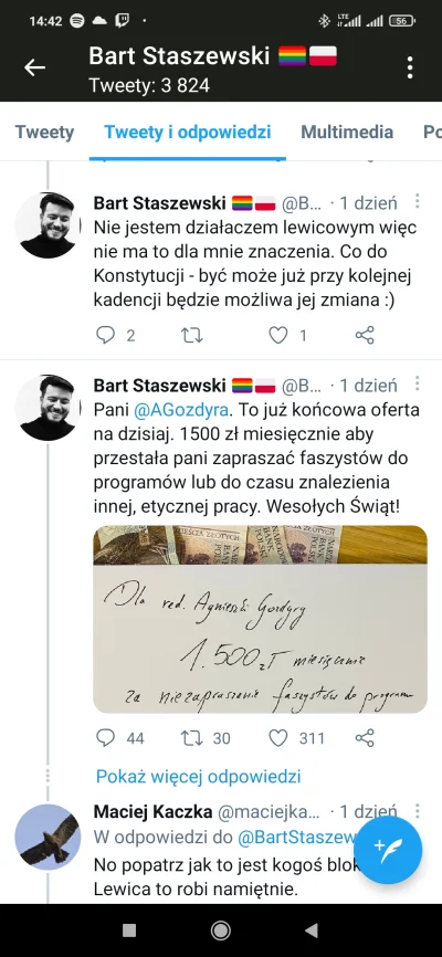 ButtHurtAlert - @BartStaszewski: zreszta, jak to jest wyzywac od faszystow kogos kto ...